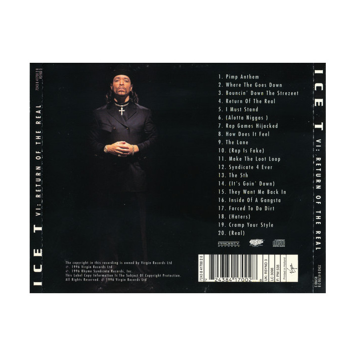 ICE-T - RETURN OF THE REAL - 1CD