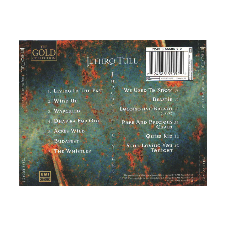 JETHRO TULL - CD - THROUGH THE YEARS - 1CD