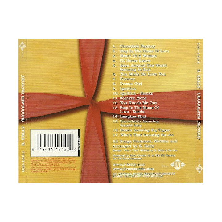 R.KELLY - CHOCOLATE FACTORY - 1CD