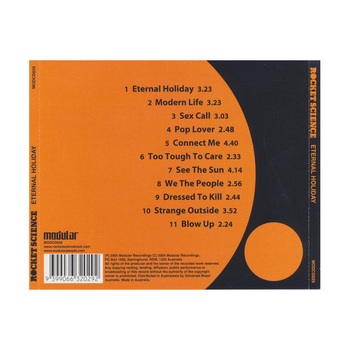 ROCKET SCIENCE - ETERNAL HOLIDAY - 1CD