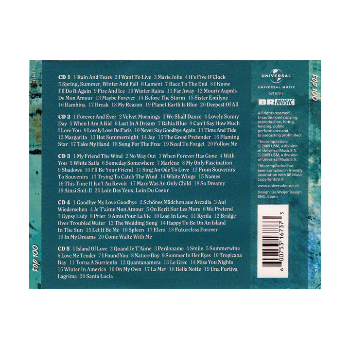 ROUSSOS DEMIS - TOP 100 - 5CD