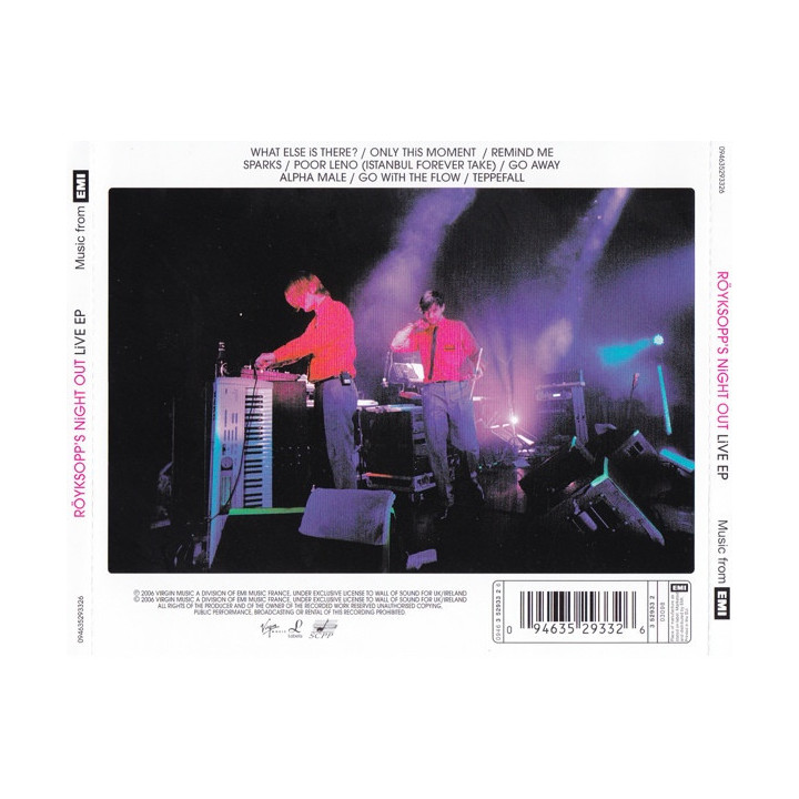ROYKSOPP - ROYKSOPP'S NIGHT OUT-LIVE EP - 1CD