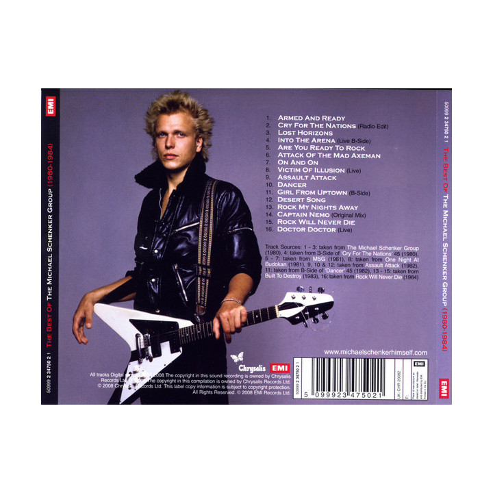 SCHENKER MICHAEL GROUP - THE BEST OF 1980 - 1984 - 1CD