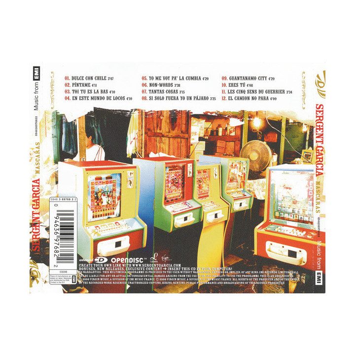 SERGENT GARCIA - MASCARAS - 1CD