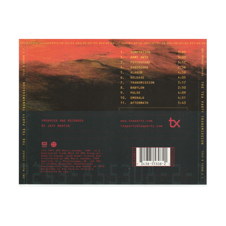 TEA PARTY  - TRANSMISSION - 1CD