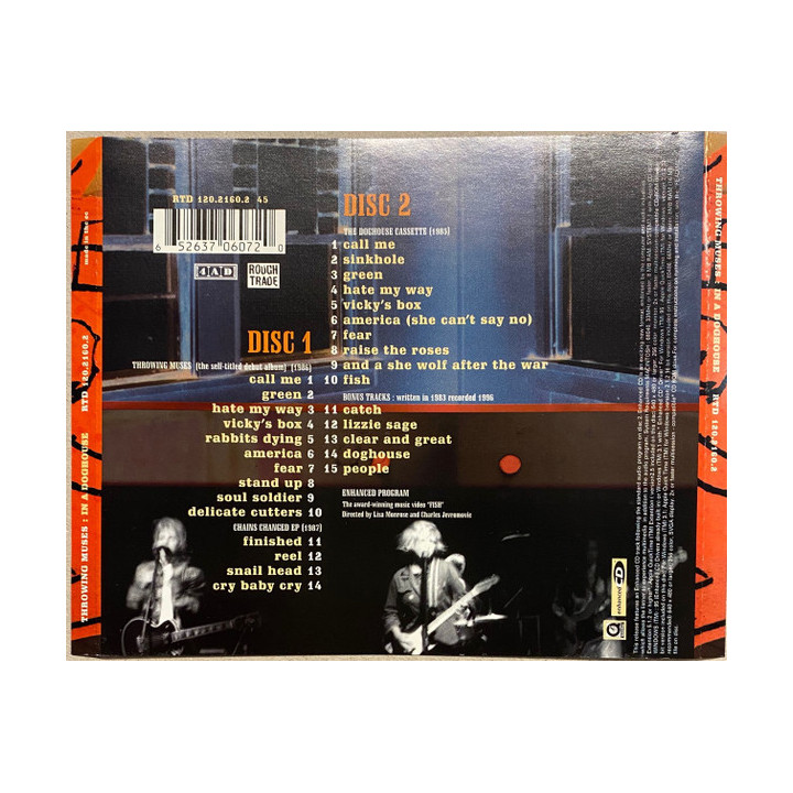THROWING MUSES - DCD  - IN A DOGHOUSE - 1CD