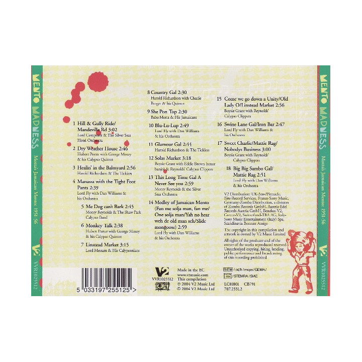 VA-MENTO MADNESS - CD - MENTO MADNESS - 1CD