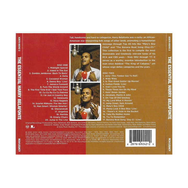 BELAFONTE HARRY - THE ESSENTIAL - 2CD