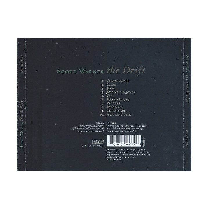 WALKER SCOTT - THE DRIFT - 1CD