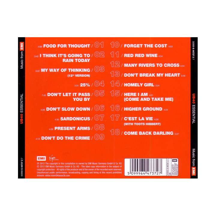 UB40 - ESSENTIAL - 1CD