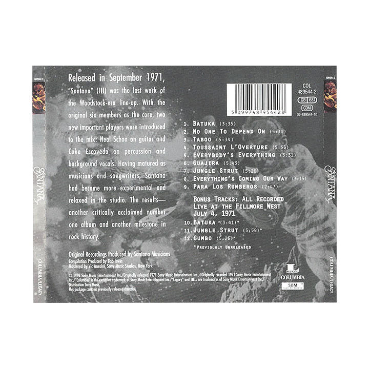 SANTANA - III - 1CD