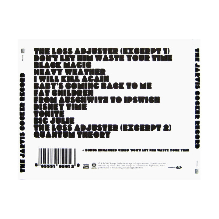 COCKER JARVIS - JARVIS COCKER RECORD - 1CD