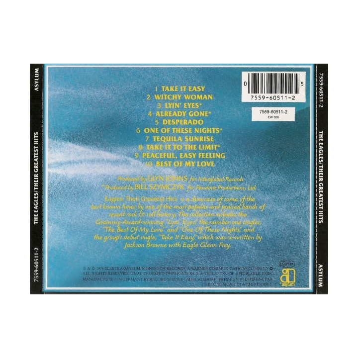 EAGLES THE - THEIR GREATEST HITS - 1CD