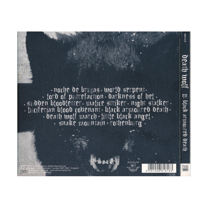 DEATH WOLF - II: BLACK ARMOURED DEATH (Limited Editio - 1CD