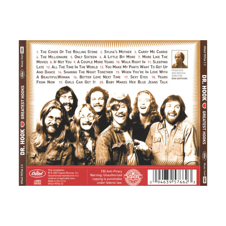 DR.HOOK - GREATEST HOOKS - 1CD