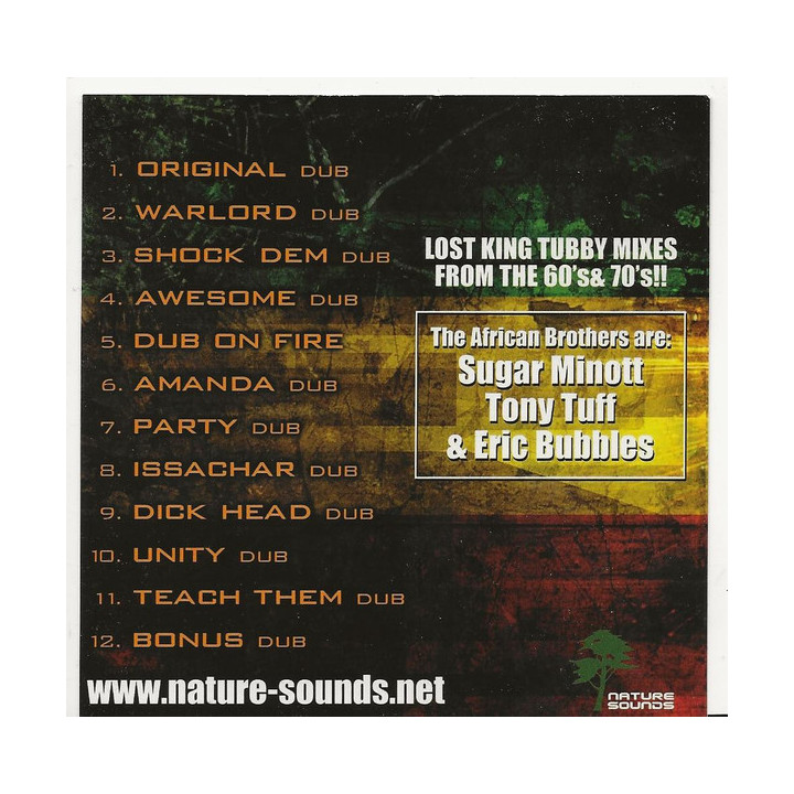 AFRICAN BROTHERS -  KING TUBBY - THE AFRICAN BROTHERS MEET KT IN DUB - 1CD