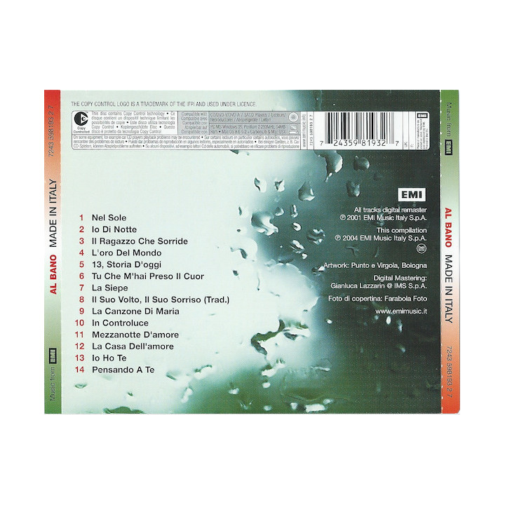 AL BANO  - MADE IN ITALY - 1CD
