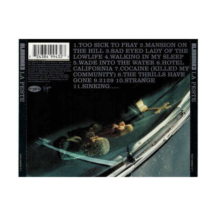 ALABAMA 3  - LA PESTE - 1CD