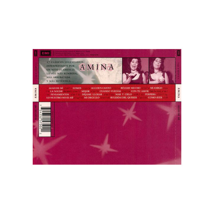 AMINA  - ALGO DE MI - 1CD