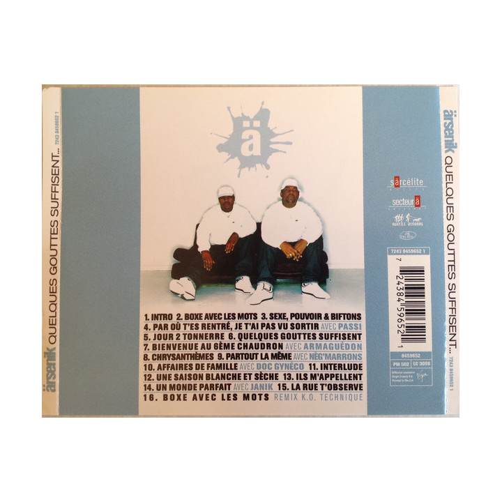 ARSENIK  - QUELQUES GOUTTES SUFFISENT - 1CD