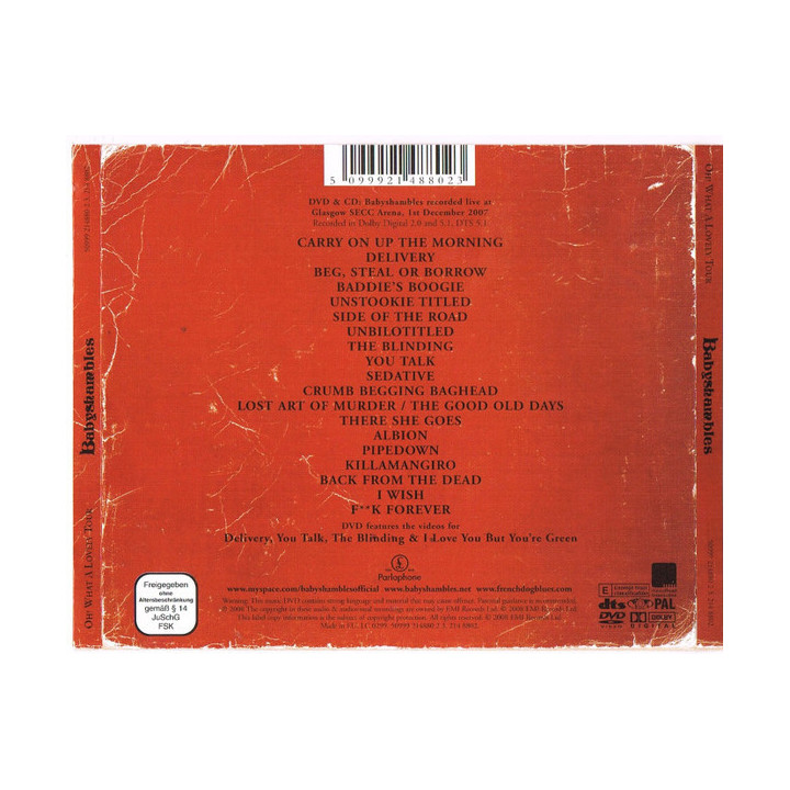 BABYSHAMBLES - OH WHAT A LOVELY TOUR LIVE - 2CD