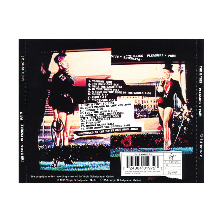 BATES,THE - PLEASURE AND PAIN - 1CD