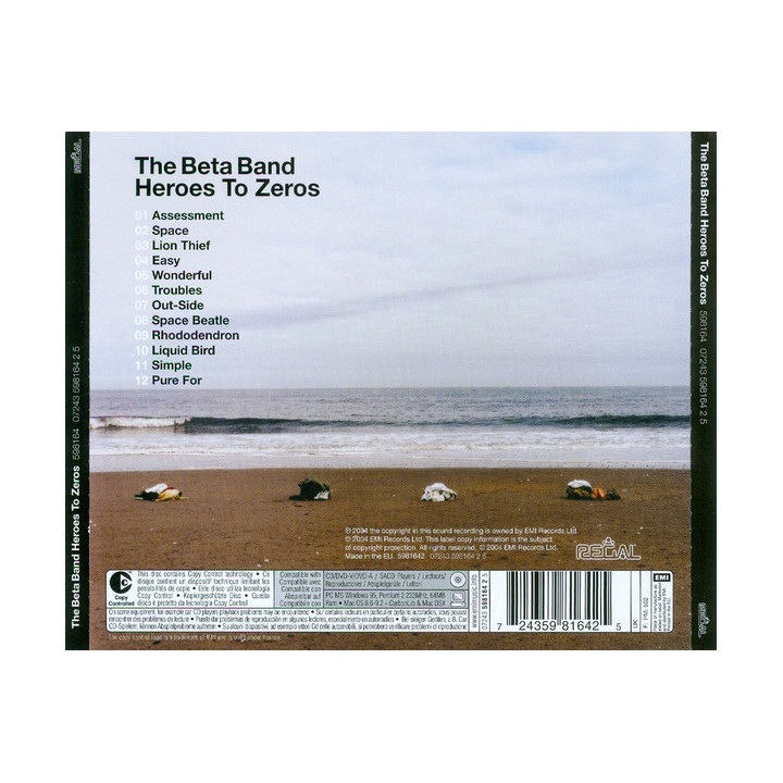 BETA BAND  - HEROES TO ZEROES - 1CD