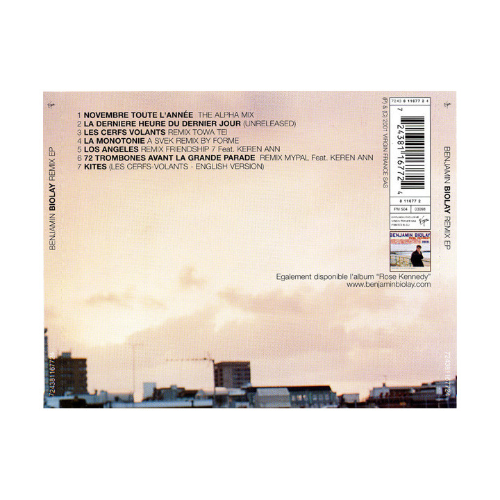 BIOLAY BENJAMIN  - REMIX EP - 1CD
