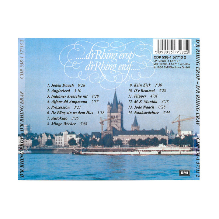 BLAECK FOEOESS  - D'R RHIN EROP - D'R RHIN ERAF - 1CD