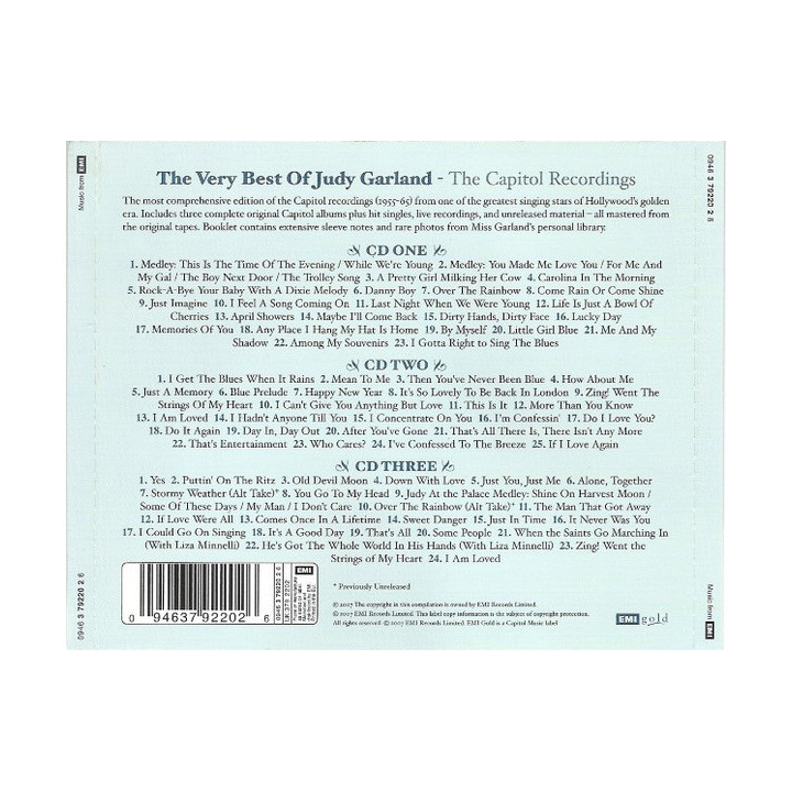 GARLAND JUDY - LEGENDS OF THE 20th CENTURY - 1CD