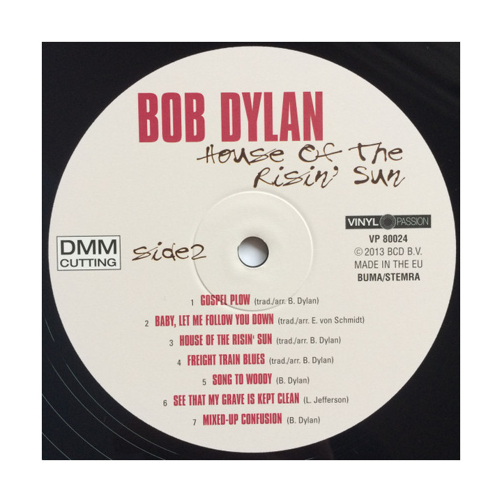 Bob Dylan – House Of The Risin' Sun - 1LP