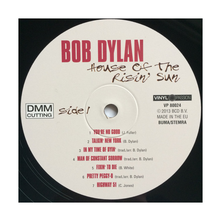 Bob Dylan – House Of The Risin' Sun - 1LP