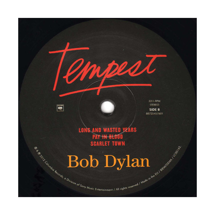 Bob Dylan – Tempest - 2LP