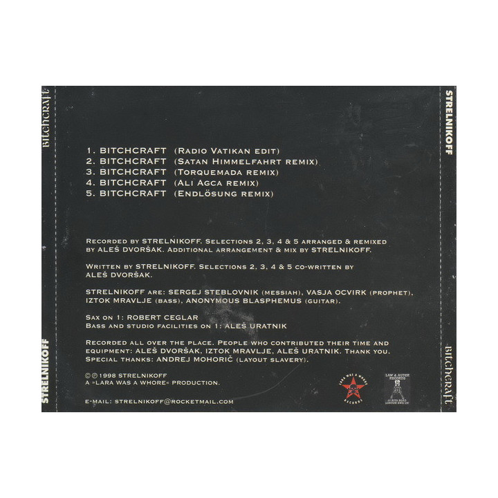 STRELNIKOFF – BITCHCRAFT - 1CD