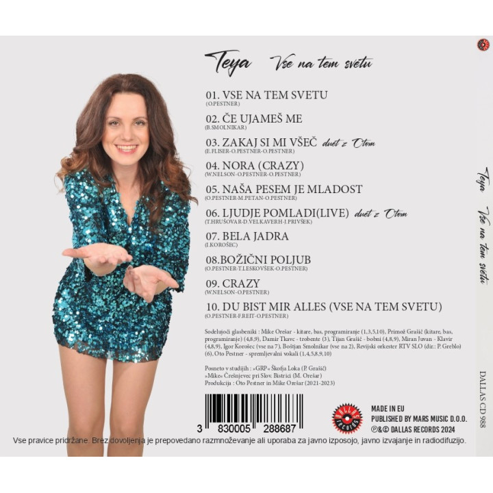 TEYA - VSE NA TEM SVETU - 1CD
