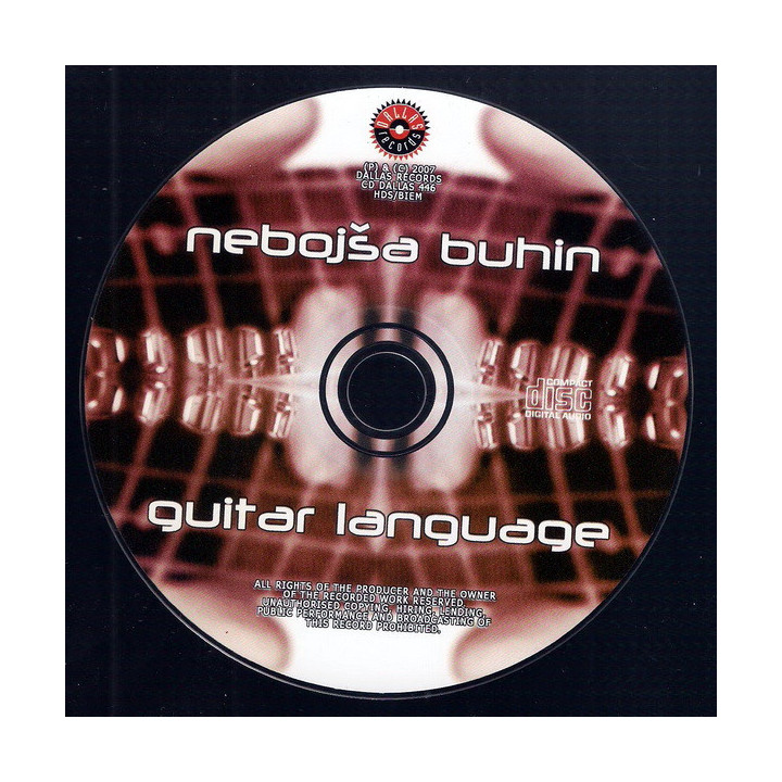 NEBOJŠA BUHIN - GUITAR LANGUAGE - 1CD