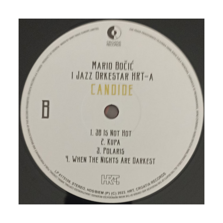 Mario Bočić, Jazz Orkestar HRT-a - Candide - 1LP