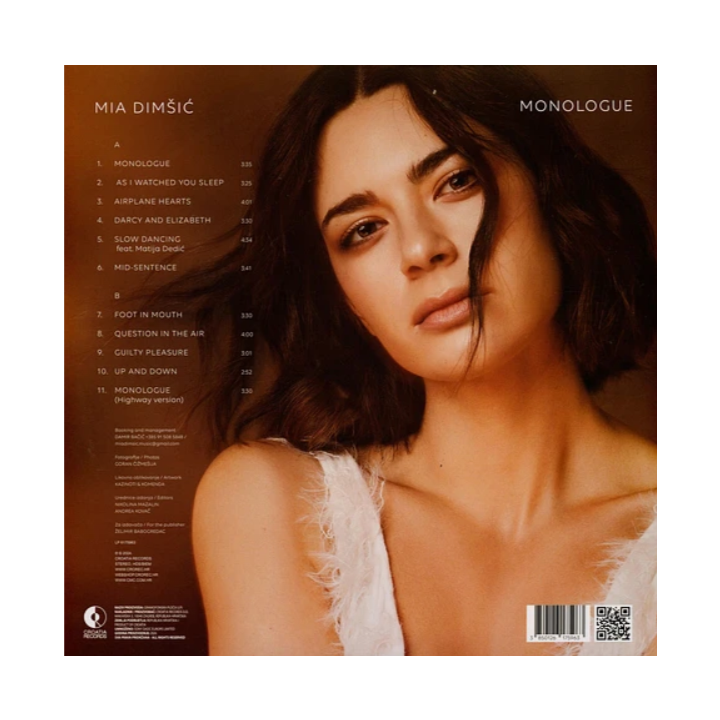 Mia Dimšić – Monologue - 1LP