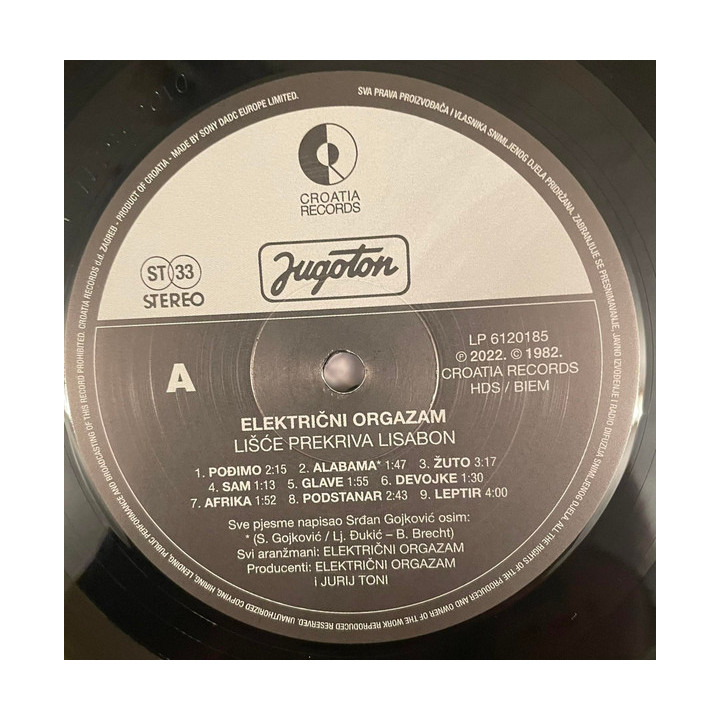 Električni Orgazam – Lišće Prekriva Lisabon - 1LP