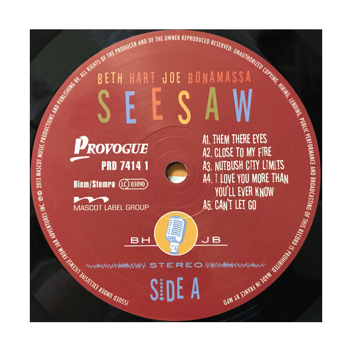 Beth Hart & Joe Bonamassa – Seesaw - 1LP