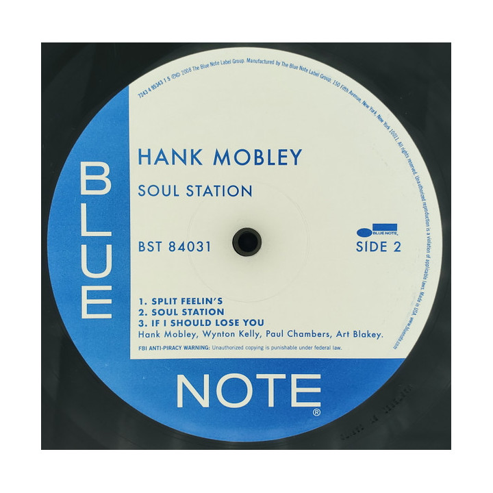 Hank Mobley – Soul Station - 1LP