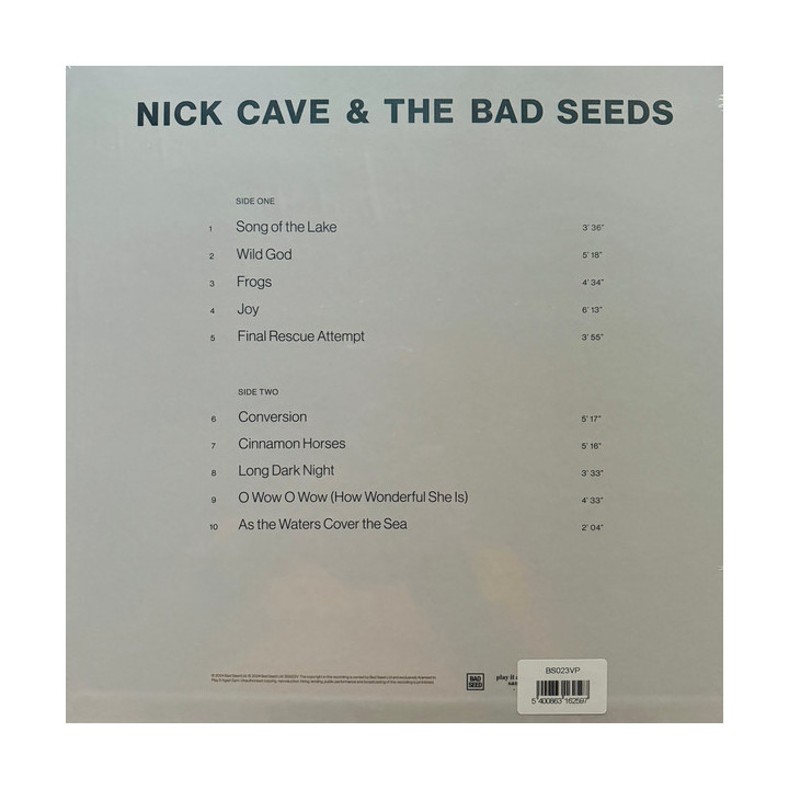 Nick Cave & The Bad Seeds – Wild God - 1LP Limited Edition, Black Vinyl