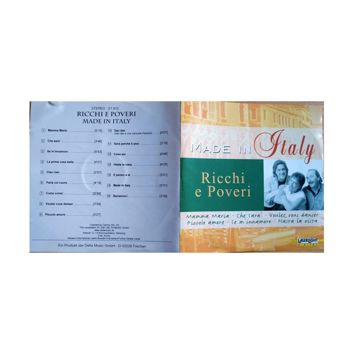 RICCHI E POVERI - MADE IN ITALY - 1CD