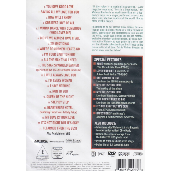 WHITNEY HOUSTON - JUST WHITNEY...
