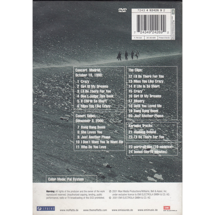 THE MOFFATS- THE CLOSING OF CHAPTER 1-DVD