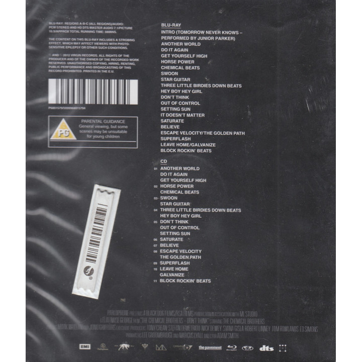 CHEMICAL BROTHERS - DON'T THINK - LIVE IN JAPAN - BLUE-RAY DVD