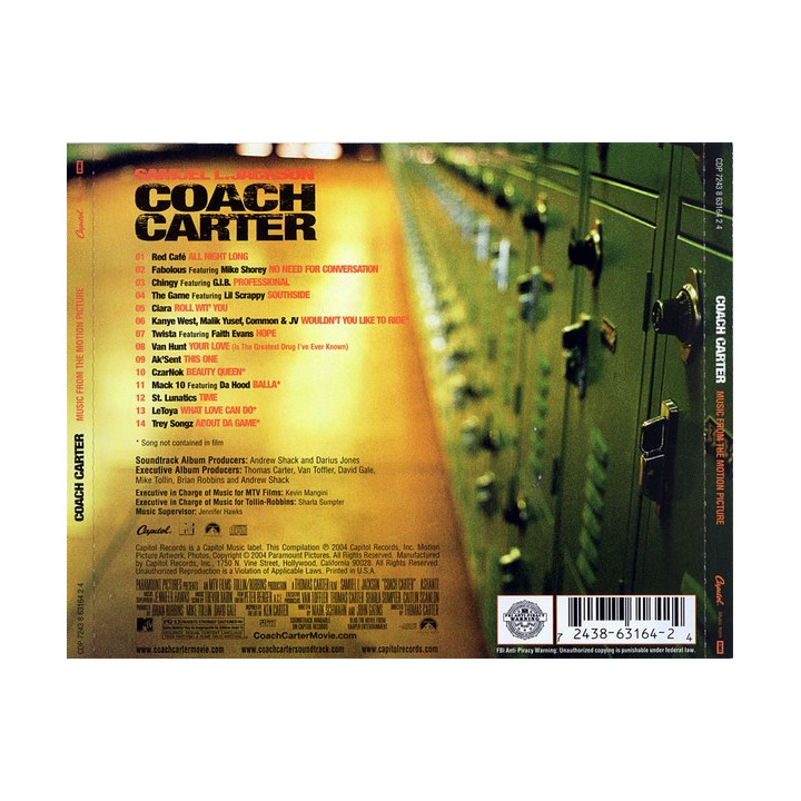 ORIGINAL SOUNDTRACK - COACH CARTER