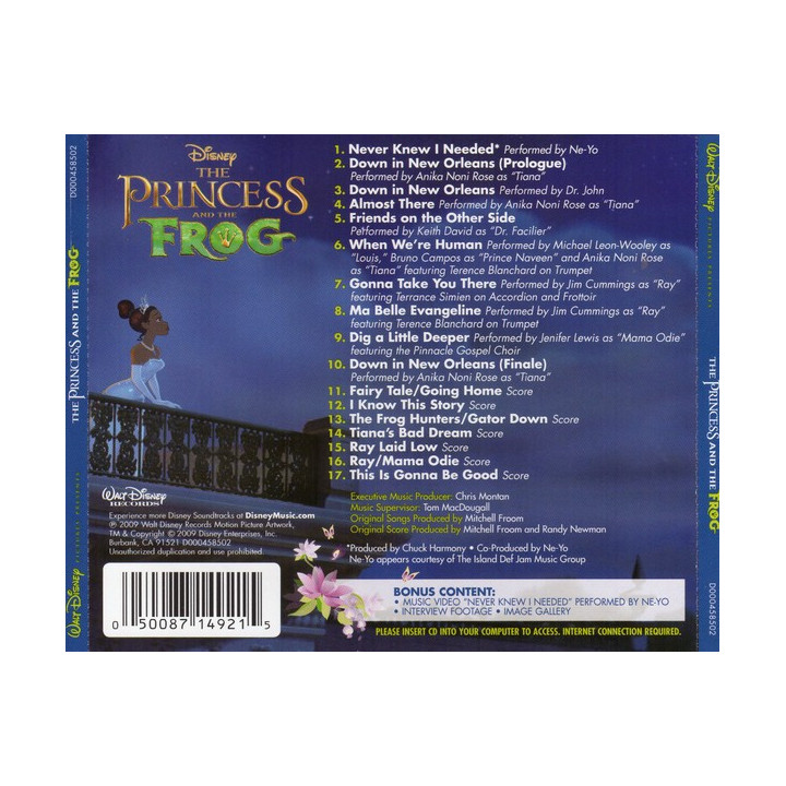 VARIOUS ARTISTS - PRINCESS AND THE FROG