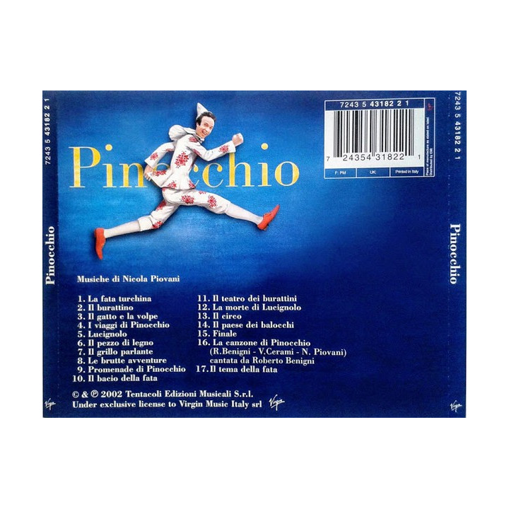 OST-PINOCCHIO - BENIGNI/BRASCHI/PIOVANI