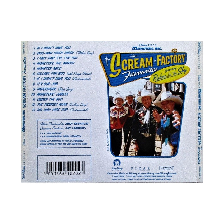 OST-MONSTERS INC. - SCREAM FACTORY FAVOURITES